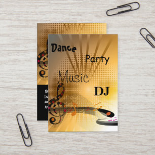 Visitenkarten Musik DJ Tanzparty Visitenkarte
