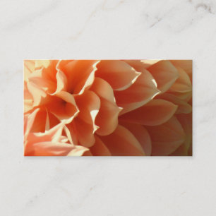 Visitenkarten Orange Dahlie Blumen Floral Visitenkarte