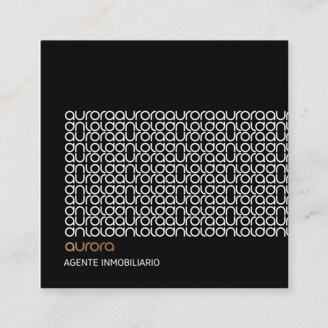 VISITENKARTEN QUADRATISCHE VISITENKARTE (Vorderseite)