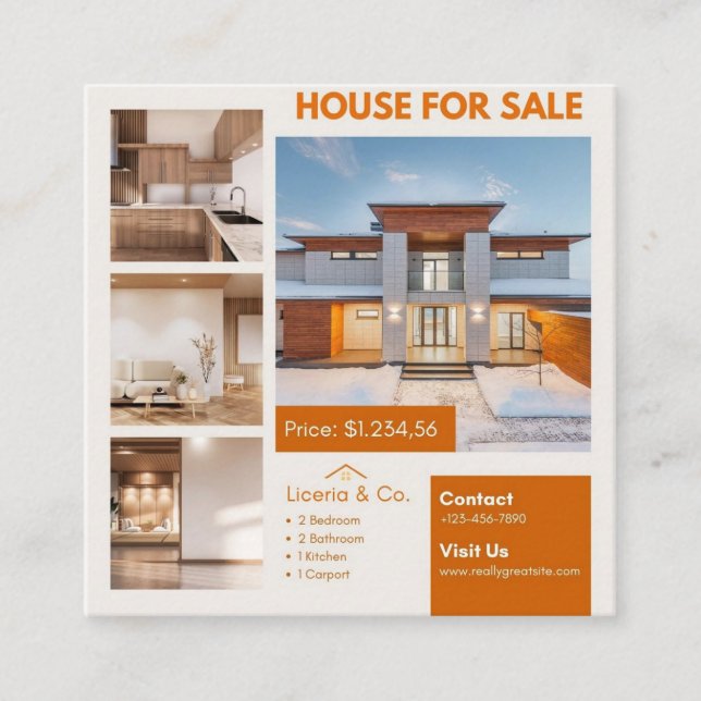 Visitenkarten Telefonnummerkarte (Vorderseite)