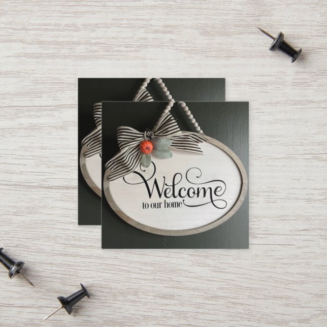 Visitenkarten Telefonnummerkarte (Vorderseite/Rückseite Beispiel)