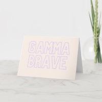 Visitenkarten - Unterstützung der GAMMA-BRAVE-Stra