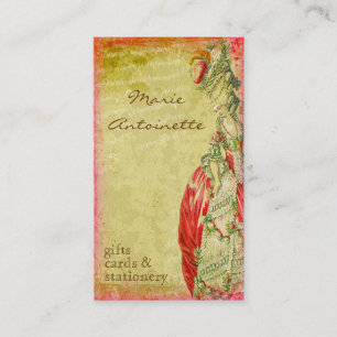 Visitenkarten Versailles Marie Antoinette Visitenkarte