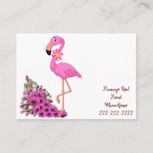 Visitenkarten, Visitenkarten von Florist Flamingo Visitenkarte