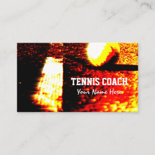 Visitenkarten-Vorlage für professionellen Tennistr Visitenkarte