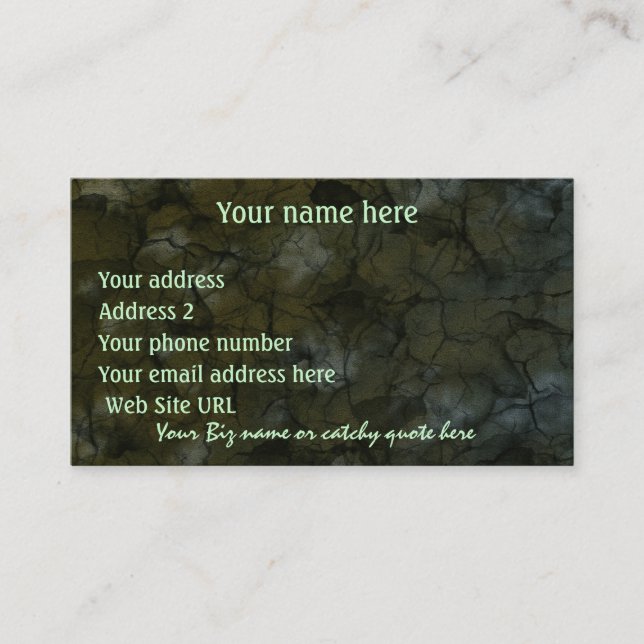 Visitenkarten "WALDMIST" Foto Visitenkarte (Vorderseite)