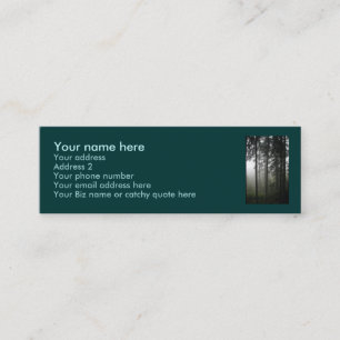 Visitenkarten "WALDMIST" Mini Visitenkarte