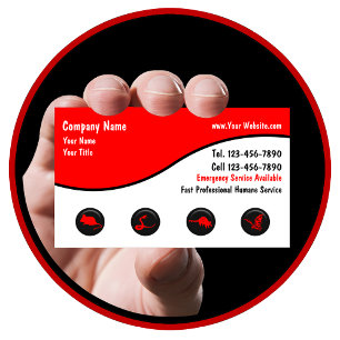 Visitenkarten zur Entfernung von Wildtieren Visitenkarte