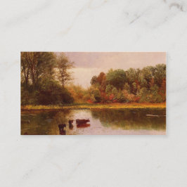 Visitenkarten zur Erholung, Kühe im Wasser Visitenkarte