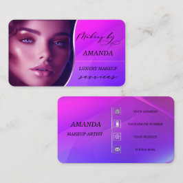 Visitenkartenideen für Makeup-Künstler Visitenkarte