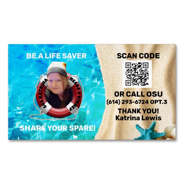 Visitenkartenmagazin Magnetische Visitenkarte (Vorderseite)