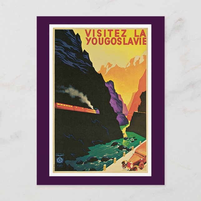 Visitez La Yougoslavie Postkarte (Vorderseite)