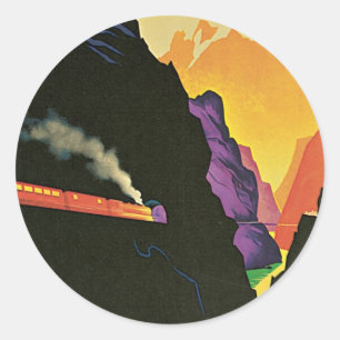 Visitez La Yougoslavie Runder Aufkleber