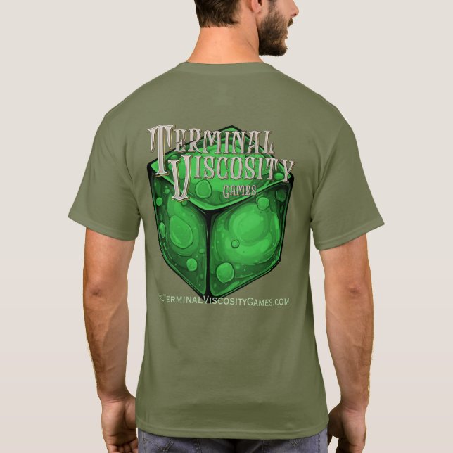 Viskositäts-Motor-T-Stück T-Shirt (Rückseite)