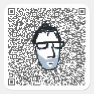 visnup qr Codeaufkleber Quadratischer Aufkleber