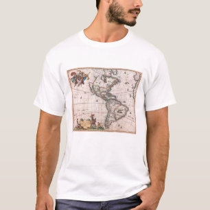 Visscher-Karte der Neuen Welt T-Shirt