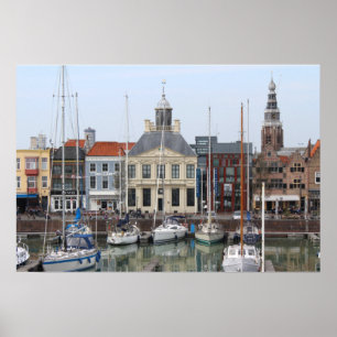 Vissershaven View, Vlissingen, Niederlande Poster