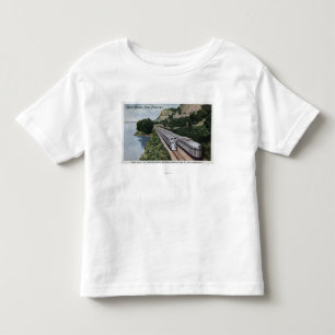 Vista-Hauben-Zwilling Zephers Eisenbahn Kleinkind T-shirt