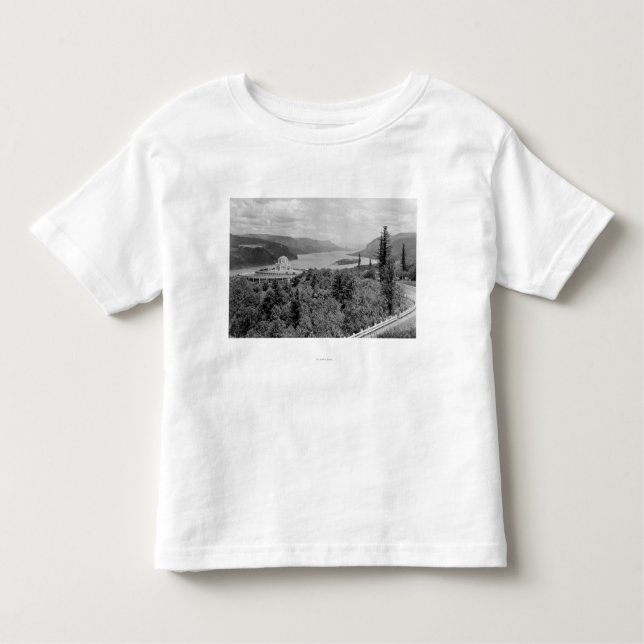 Vista-Haus u. Kronen-Punkt auf Columbia River Kleinkind T-shirt (Vorderseite)