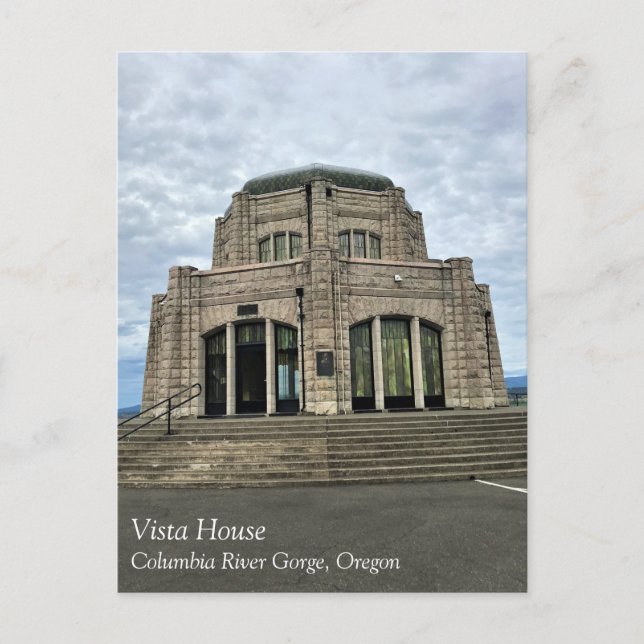 Vista House, Columbia River Gorge, Oregon Postcard Postkarte (Vorderseite)