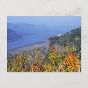 Vista House, hoch auf Crown Point an der Mündung Postkarte