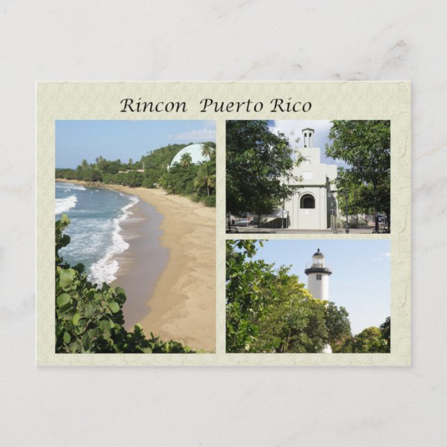 Vistas de Rincon Puerto Rico Postkarte (Vorderseite)