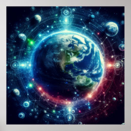 Visual Multiverse Theory Parallel Universes on a Poster