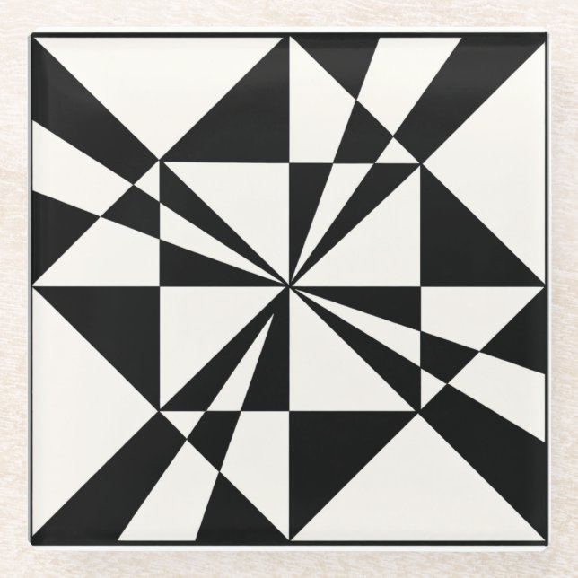 Visual Pull | Modern Glasuntersetzer (Vorderseite)