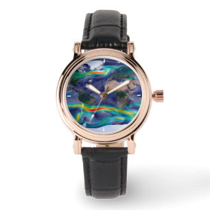 Visualisierung der globalen Winde. Armbanduhr