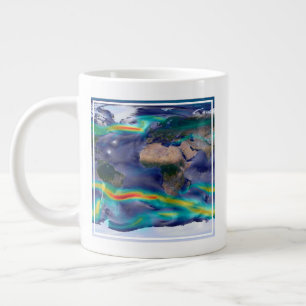 Visualisierung der globalen Winde. Jumbo-Tasse