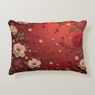 VisualNest Floral Pillow Sham, PillowCase Dekokissen