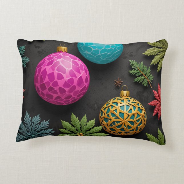 VisualNest Weihnachtsbaumkissen Dekokissen (Rückseite)