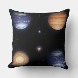 Visuell Atemberaubende Vertretung der Planeten Kissen