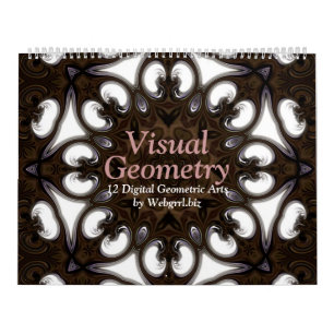 Visuell Geometry Mandala 12-monatiger Mauerkalende Kalender