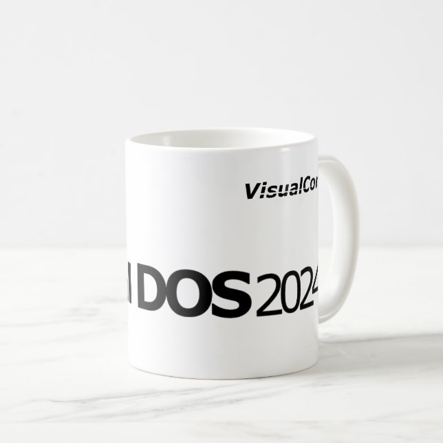 Visuelle DOS 2024-Tasse Kaffeetasse (VorderseiteRechts)