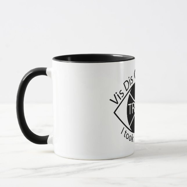 Visuelle Ungehorsam Zwei-Ton-Kaffee-Tasse Tasse (Links)