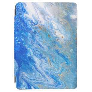 Visueller blauer Marmor iPad Air Hülle