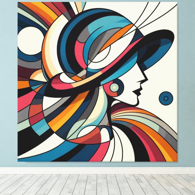 Visuelles Kunstwerk #10 Leinwanddruck (Insitu (Holzboden))