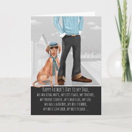 Viszla vom Hundetag Funny Karte