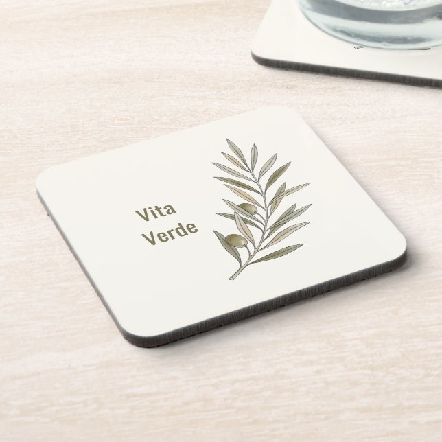 Vita Verde Collection Beige Getränkeuntersetzer (Linke Seite)