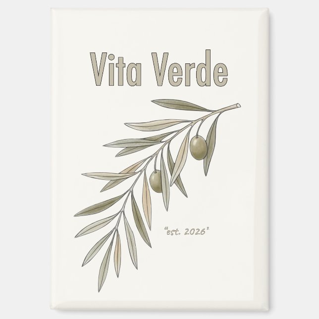 Vita Verde Collection Beige Magnet (Vorderseite)