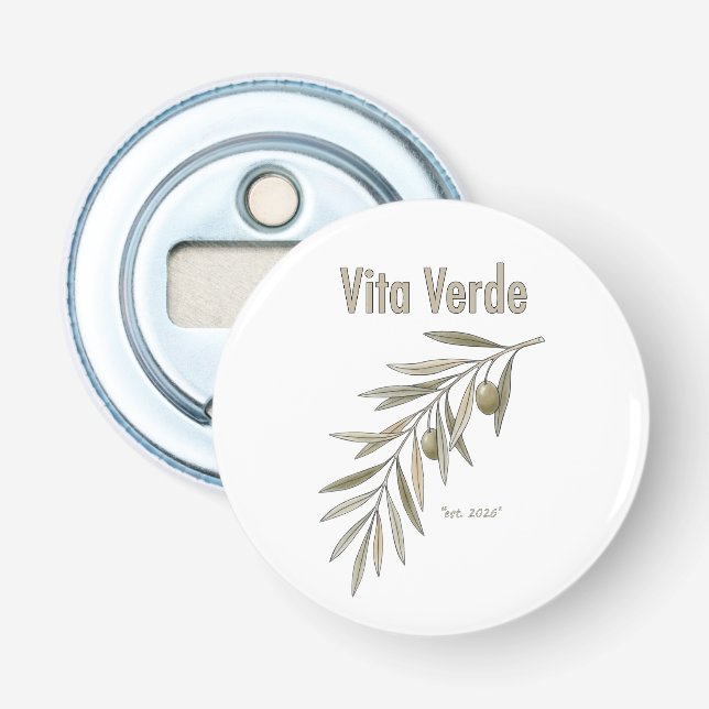 Vita Verde Collection Weiß Flaschenöffner (Vorderseite)