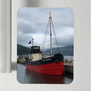 Vital Spark, Puffer-Boot, Inveraray, Schottland, Magnet