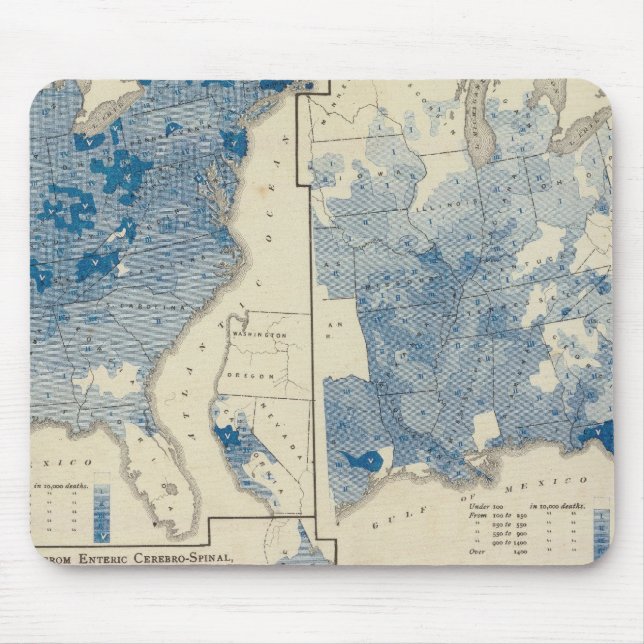 Vitale Statistiken, Volkszählung der Vereinten Sta Mousepad (Vorne)