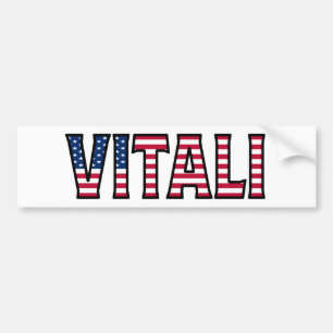 Vitali Name Vorname USA Aufkleber Sticker Auto Autoaufkleber