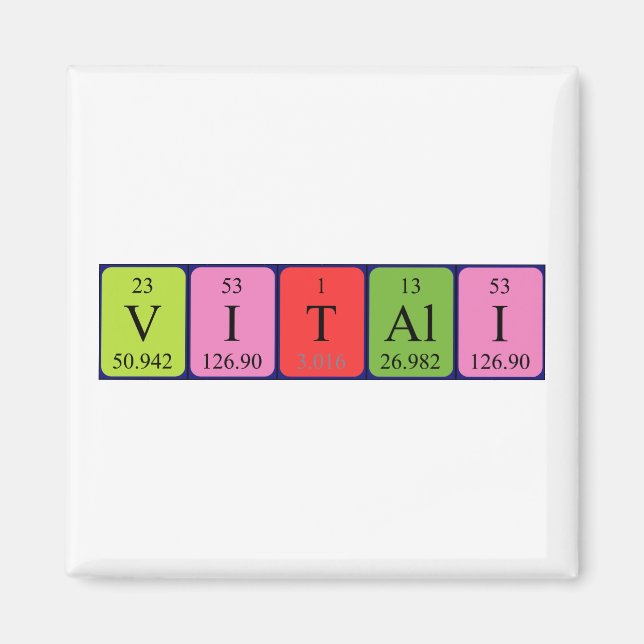 Vitali-Periodenmagnet Magnet (Vorne)