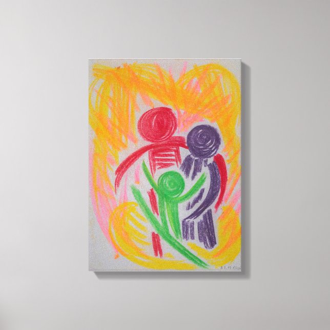 Vitalität und starke Anleihe Leinwanddruck (Vorderseite)