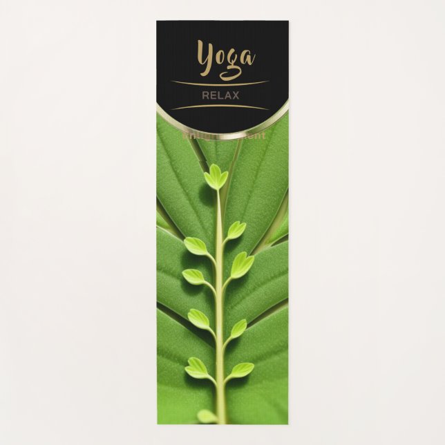 Vitality Green Leaf - Yoga Mat Yogamatte (Vorderseite)