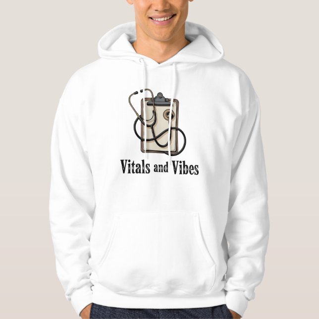 Vitals and Vibes | Doctor Life Mood   Hoodie (Vorderseite)