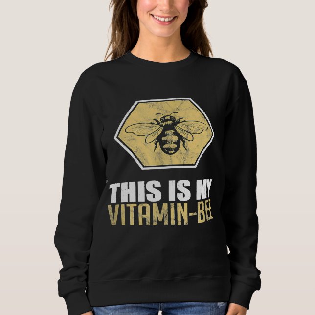Vitamin-Biene-Bienen-Imker-Kinder Sweatshirt (Vorderseite)